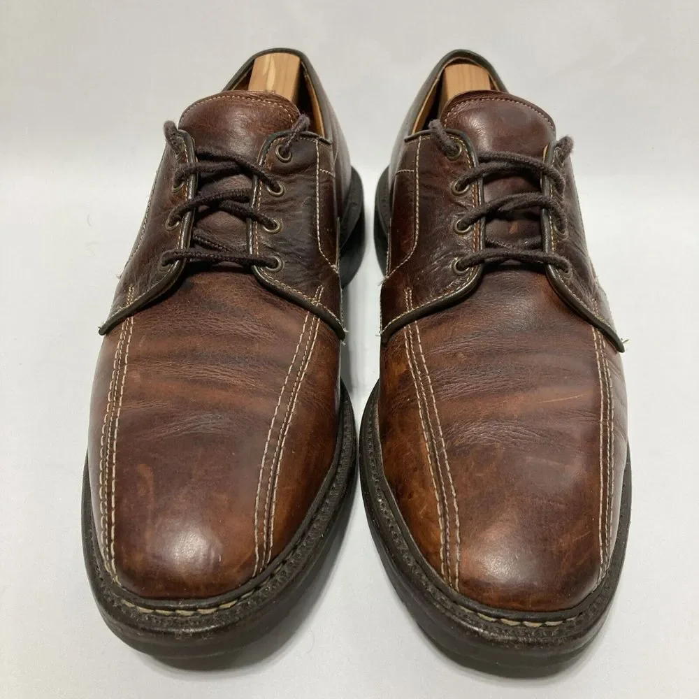 Allen Edmonds Mapleton Brown Leather Lace Up Derby Dress Shoes Men's Size 11.5 B